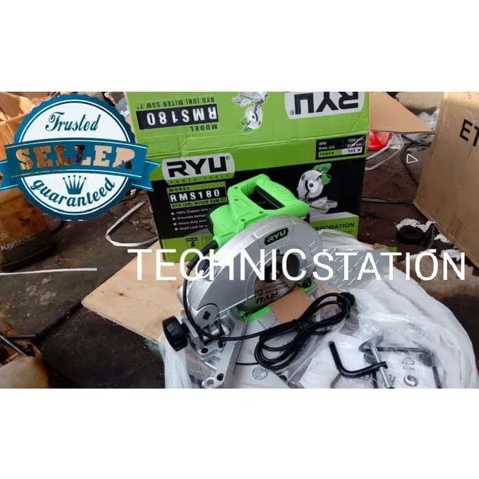 Mesin Miter Saw 7" RYU RMS180 / Mesin Gergaji Miter Saw RMS 180 RYU