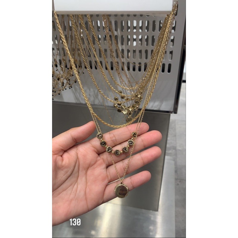 kalung HnM 3 layer original