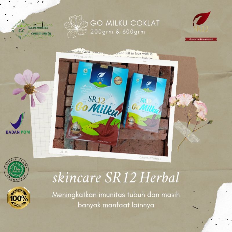 

Go Milku coklat SR12 susu bubuk /susu etawa/ Susu Herbal/Susu untuk untung tulang /Mencerdaskan