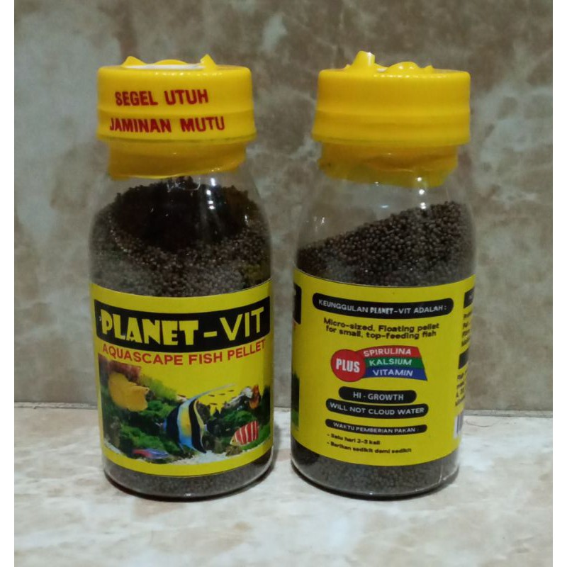 PLANET VIT Makanan/Pakan/Pelet Ikan Kecil Aquascape &amp; lainnya