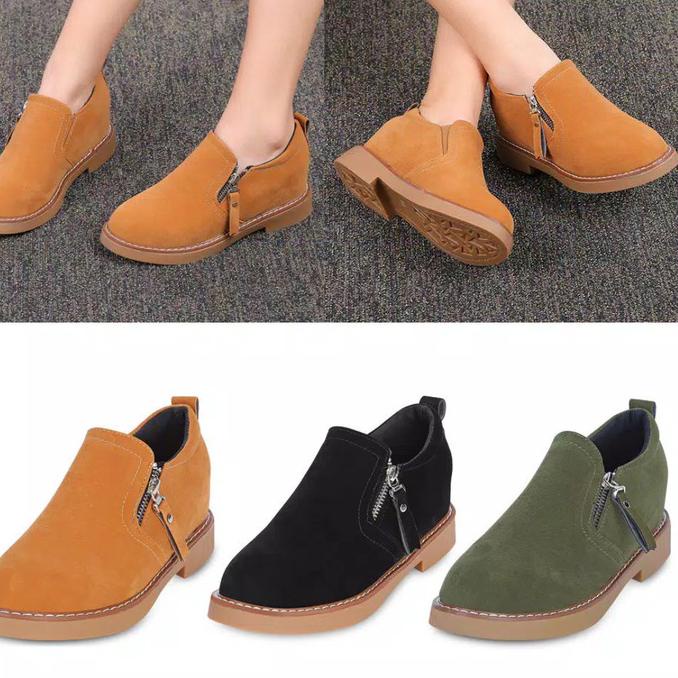 Leather Women Chelsea Boots Brand Winter/sepatu boots wanita import termurah