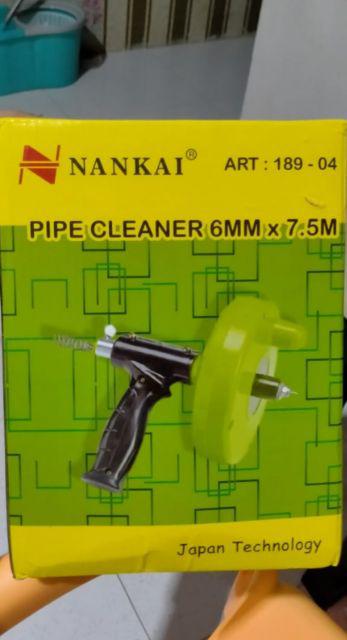 Pipe Cleaner Alat Pembersih Pipa Panjang 7,5m Kawat Anti Sumbat 7.5 Meter Saluran Buntu 7.5m Nankai
