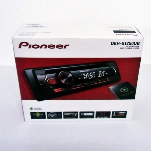 Pioneer DEH-S1250UB Tape Mobil DEHS1250UB Single Din Head Unit Audio