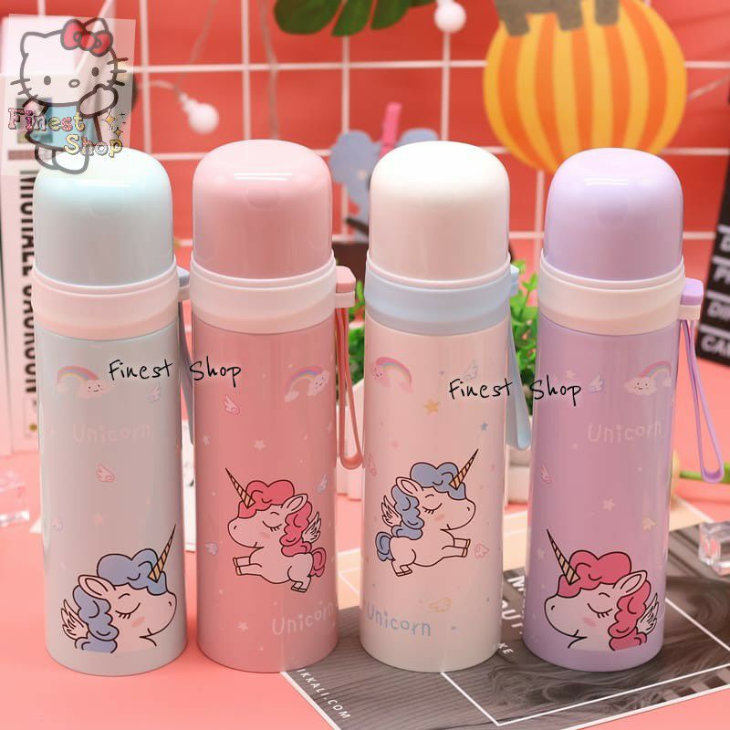 Thermos Unicorn Karakter Stainless Steel Tumbler Botol Minum Termos Anak Pony Unicorn Tahan Panas Dingin