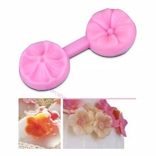 Cetakan Silikon Puding Coklat bunga sakura 3d