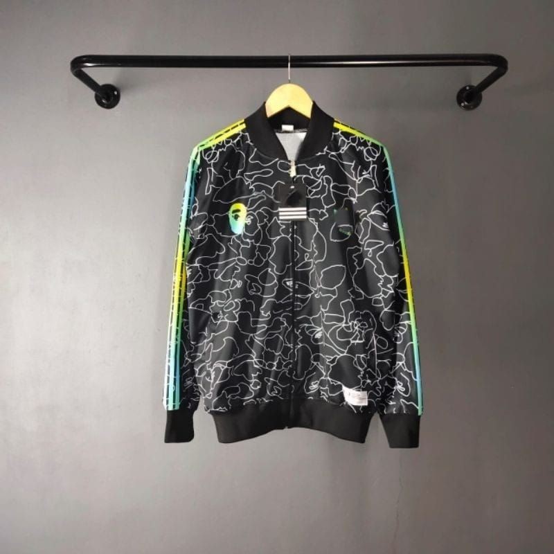 COD JAKET TRACKTOP ADIDAS MIRROR| FULL PRINTING MOTIF BUNGA/JAKET ADIDAS TRAKTOP/