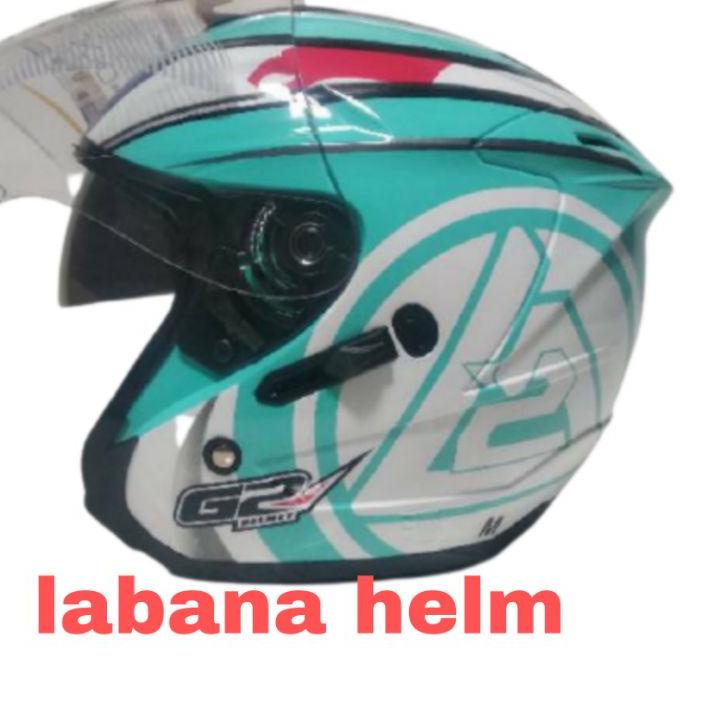 Kekinian - HELM G2 OPTIMAX MOTIF 2 VISOR ORIGINAL