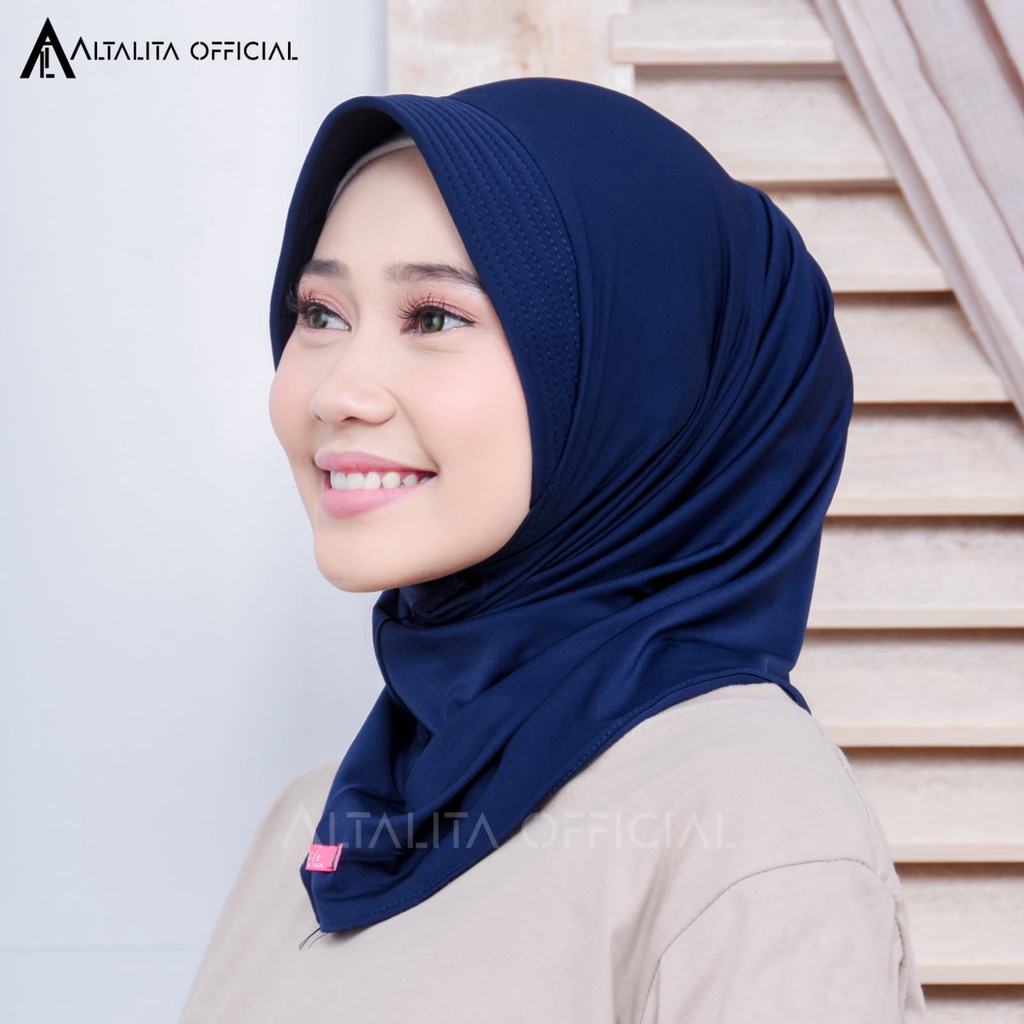 Altalita - Hijab Instant Nadira Sport Kerudung Instan Sporty Jersey Spandek Premium pet Antem Olahraga Volly Senam High Quality