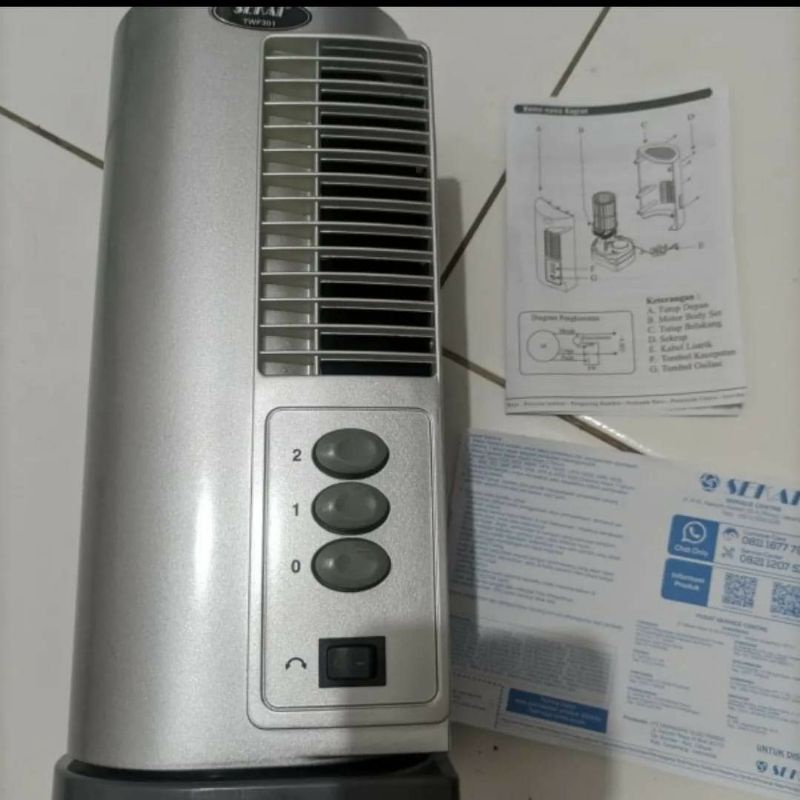 HOT PROMO KIPAS ANGIN BERDIRI SEKAI TWF 301