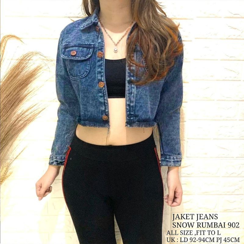Jaket biondy wanita//Jaket jeans warna