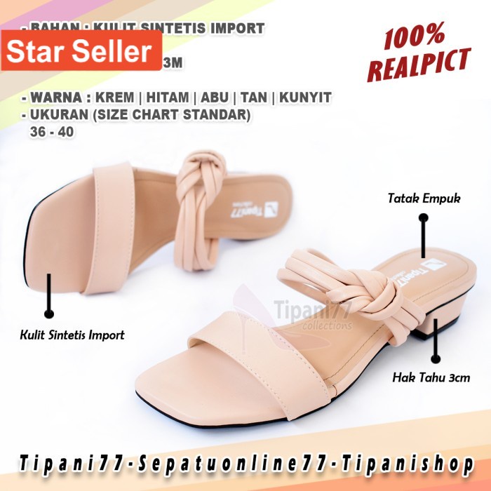 HEELS STRAPPY WANITA SANDAL PESTA UNDANGAN SANTAI CEWEK EMORY HIIL MURAH MODEL IMPORT GC BRUKAT MIKA