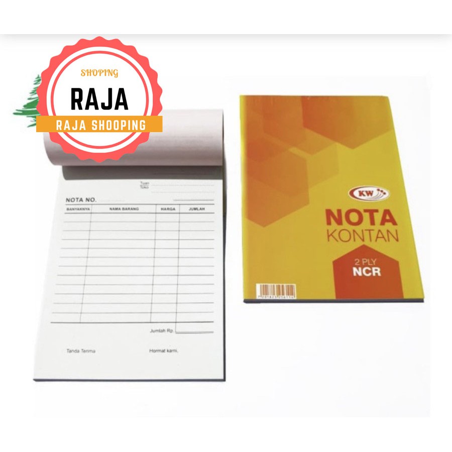 

Nota Kontan NCR KW K2 ukuran Kecil 2 ply Rangkap-ihha.store