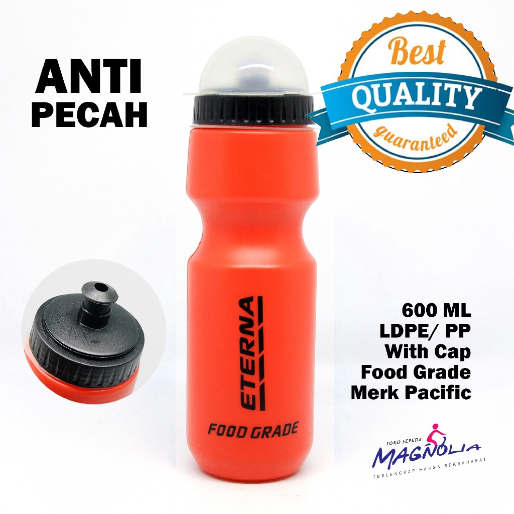 Botol Air Wadah Minum Sepeda Gowes Gunung MTB Lipat Roadbike Balap Fixie CTB merk 600 ML