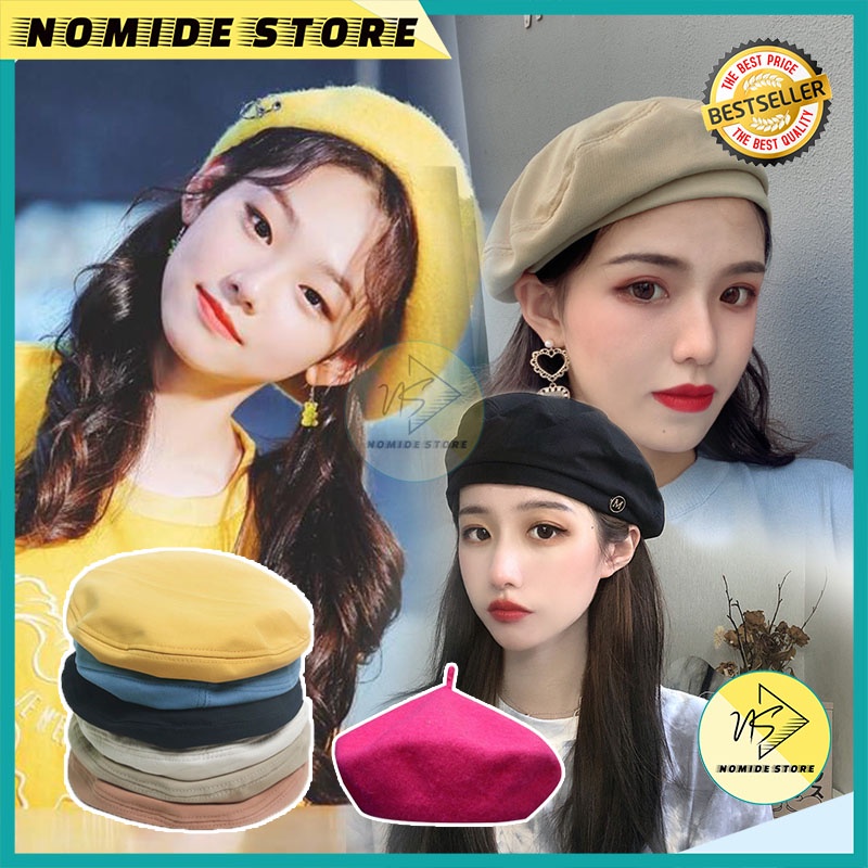 Topi Baret Winter Wanita Dewasa Inggris Casual Fashion Import Baretta Topi Baret Wanita Import ZB