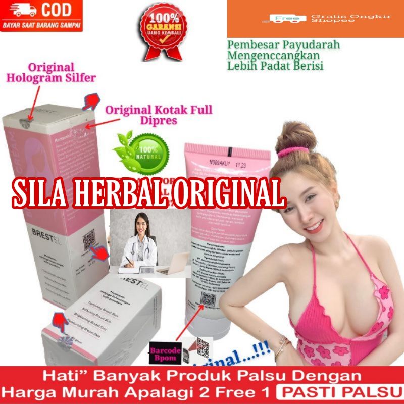 BRESTEL CREAM ASLI ORIGINAL CREAM PEMBESAR PAYUDARA AMAN BPOM