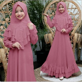 Baju Muslim Anak Tanggung Abg Jumbo Umur 8-12 Tahun Little