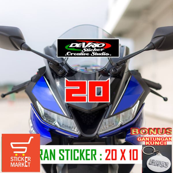 

Grosir Sticker Nomor 20 Fabio Quartararo Cutting Stiker Custom Variasi Keren