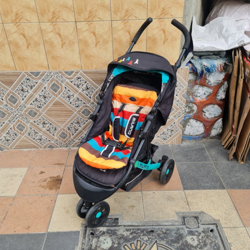 Stroller Stroler Kereta Dorong Bayi Pliko Ori Milan Milano Bekas Pakai