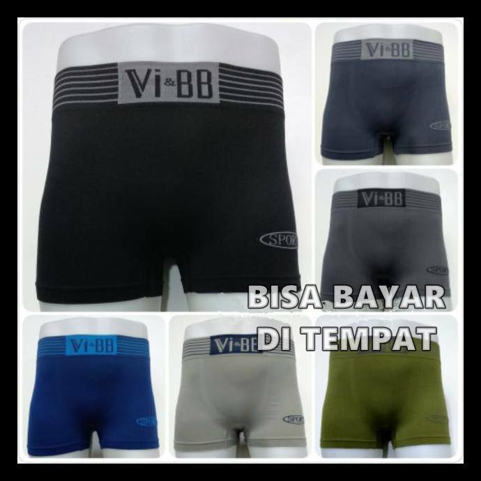 3 Pcs Celana Dalam Pria / Celana Boxer VI-BB WF STORE