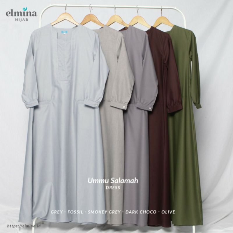 GAMIS BUSUI UMMU SALAMAH DRESS BY ELMINA HIJAB