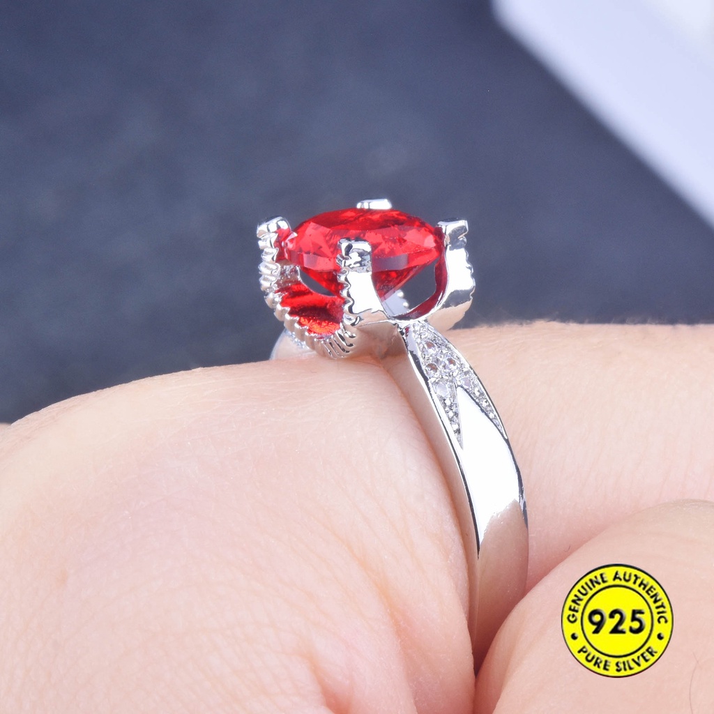 Cincin Batu Permata Moissanite 2 Karat Untuk Wanita