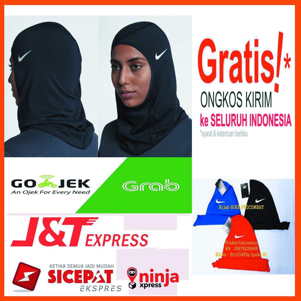 hijab jilbab sport olahraga nike kerudung muslim senam Murah | Shopee