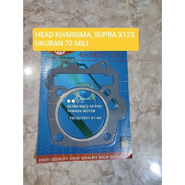 PAKING RACING BLOK HEAD DIAMETER 72 KHARISMA SUPRA X125