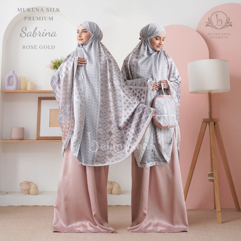 Mukena Silk Premium 2in1 Sabrina Set Sajadah