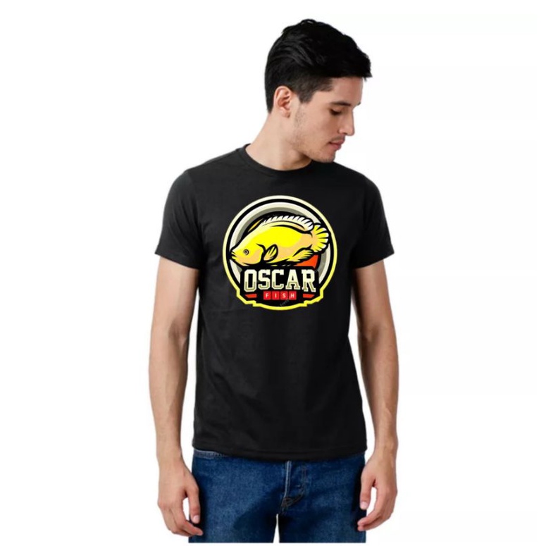 Baju Kaos Ikan Oscar Fish || Atasan Pria Ikan Hias Oscar Predator Terbaru