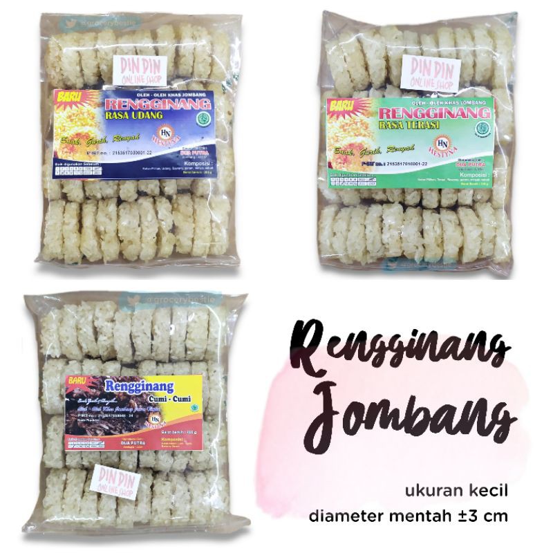 RENGGINANG JOMBANG Cumi-cumi Terasi Udang ukuran kecil - Dua Putra