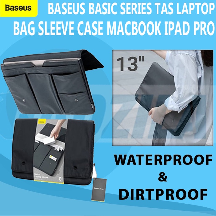 BASEUS BASIC SERIES TAS LAPTOP BAG SLEEVE CASE MACBOOK IPAD PRO 13INCH