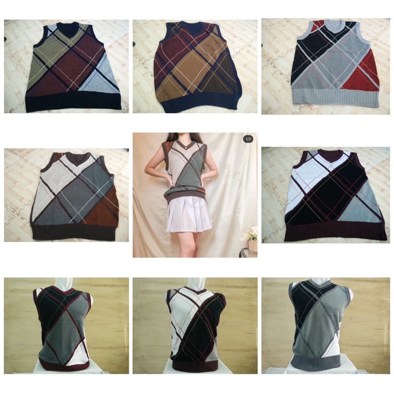 ARGYLE VEST STRIPE / VEST GARIS KETUPAT