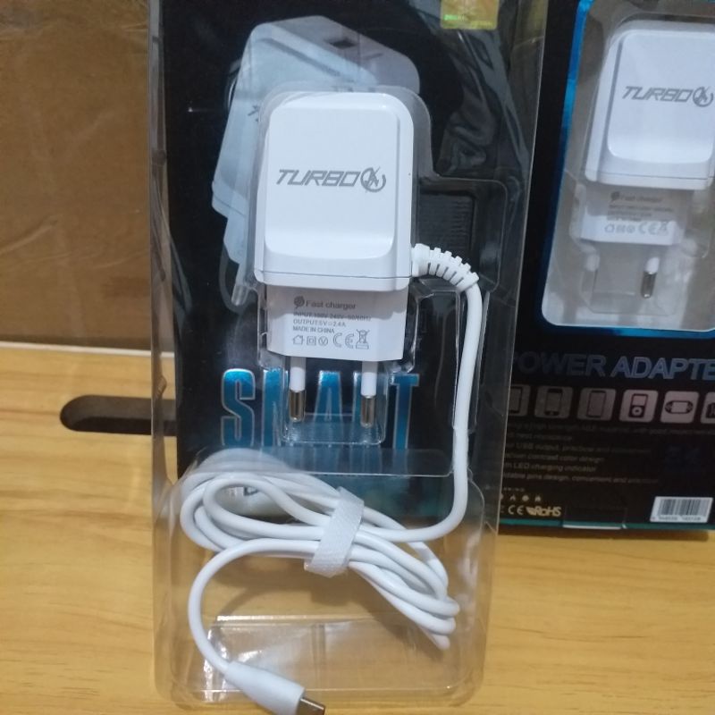 Travel Charger Fast charging 2.4a Turbo smart type micro