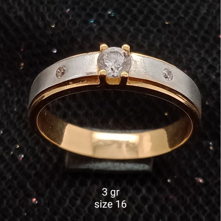 Cincin Emas 17K - 3 gr Kadar 750 - 1857