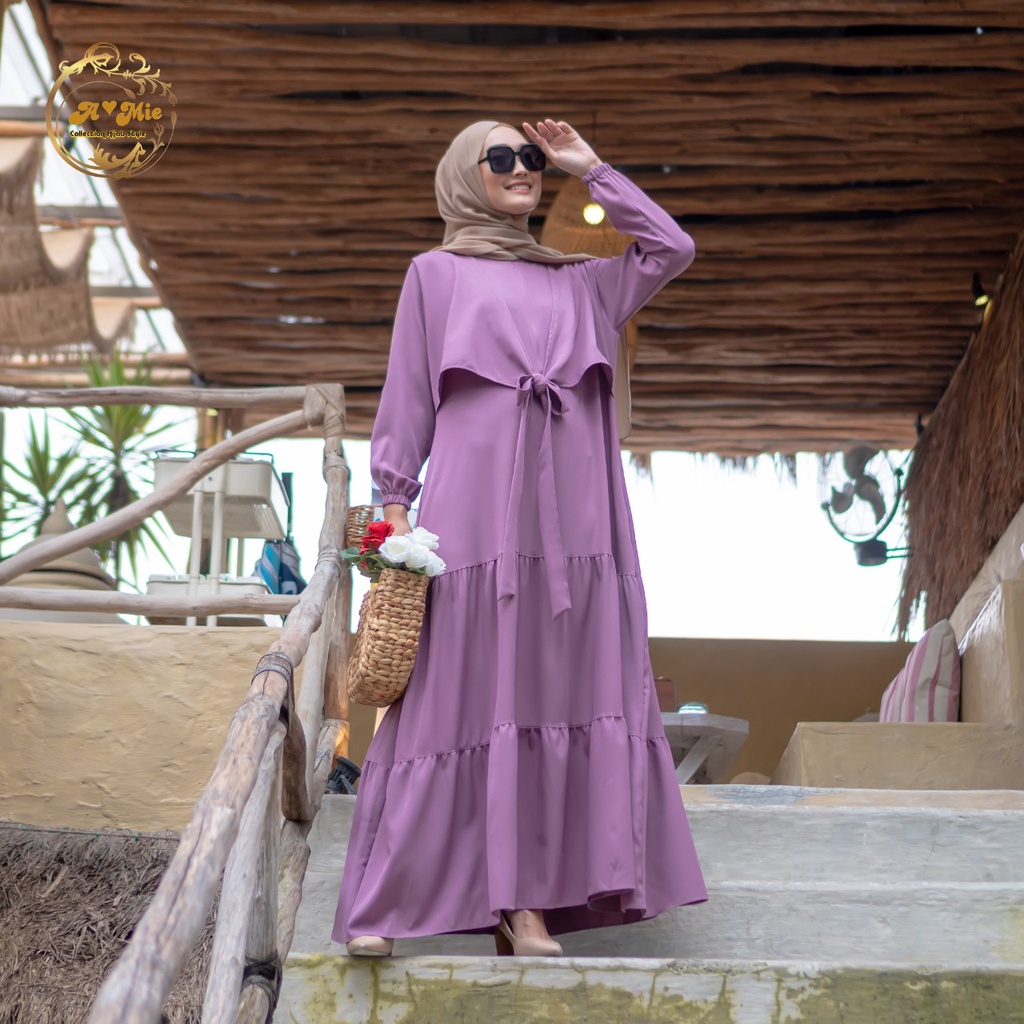 Caroline Maxi New Series | Casual Dress | Fashion Muslim Gamis Muslimah Terbaru 2022 | Best Seller |