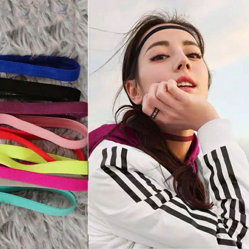 ☛TK☚ R496 Mini Hairband Sport / Headband Sport / Ikat Kepala / Bando / Bandana