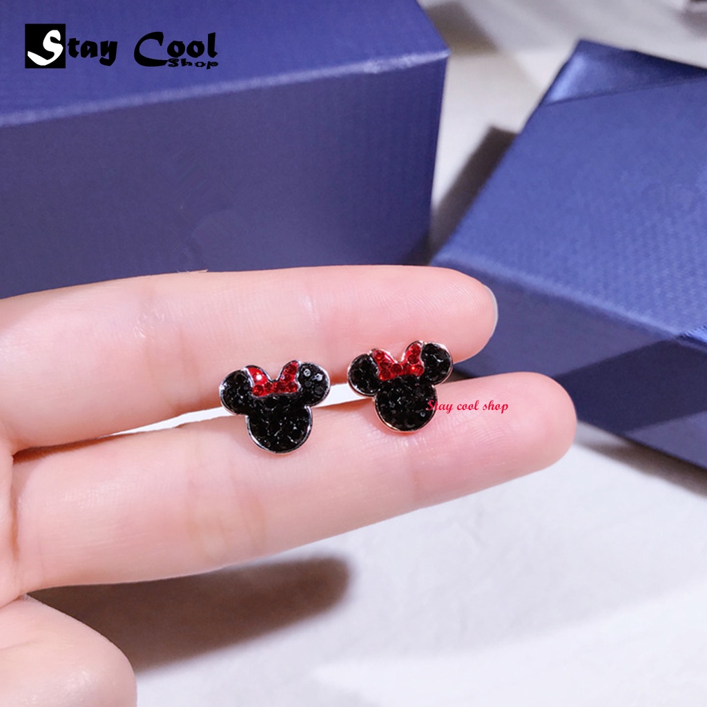 Anting titanium asli mickey mouse Korean Fashion Qualitas Import Bisa Cod Bayar Ditempat