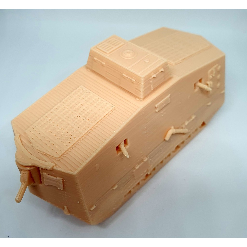 A7V tank, scale 72, 3d printed tank, diecast militer