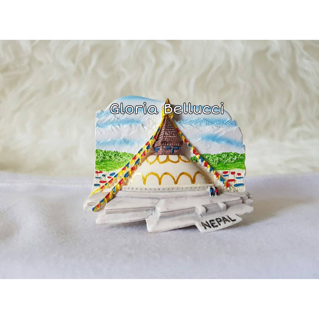souvenir nepal tempelan magnet kulkas mancanegara lumbini