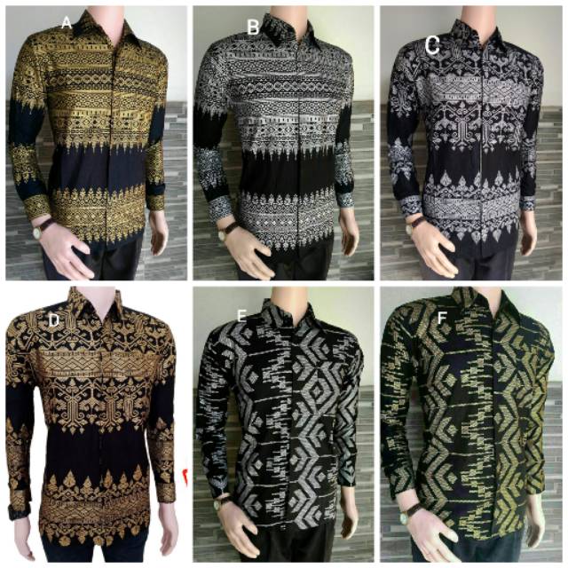 Kemeja Batik Pria PPBTK 07 Modern Lengan Panjang Casual Modis Trendy...