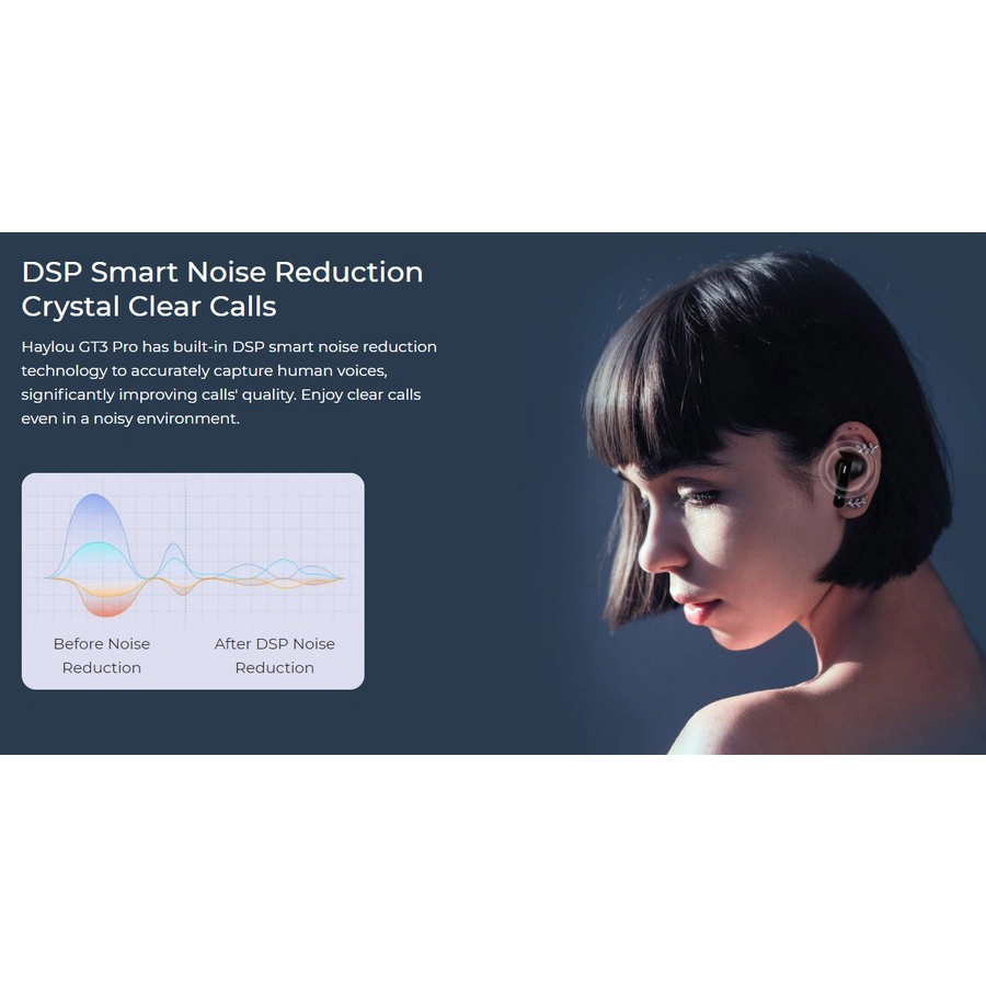 Haylou GT3 PRO TWS Wireless Earphone Headset Bass Bluetooth