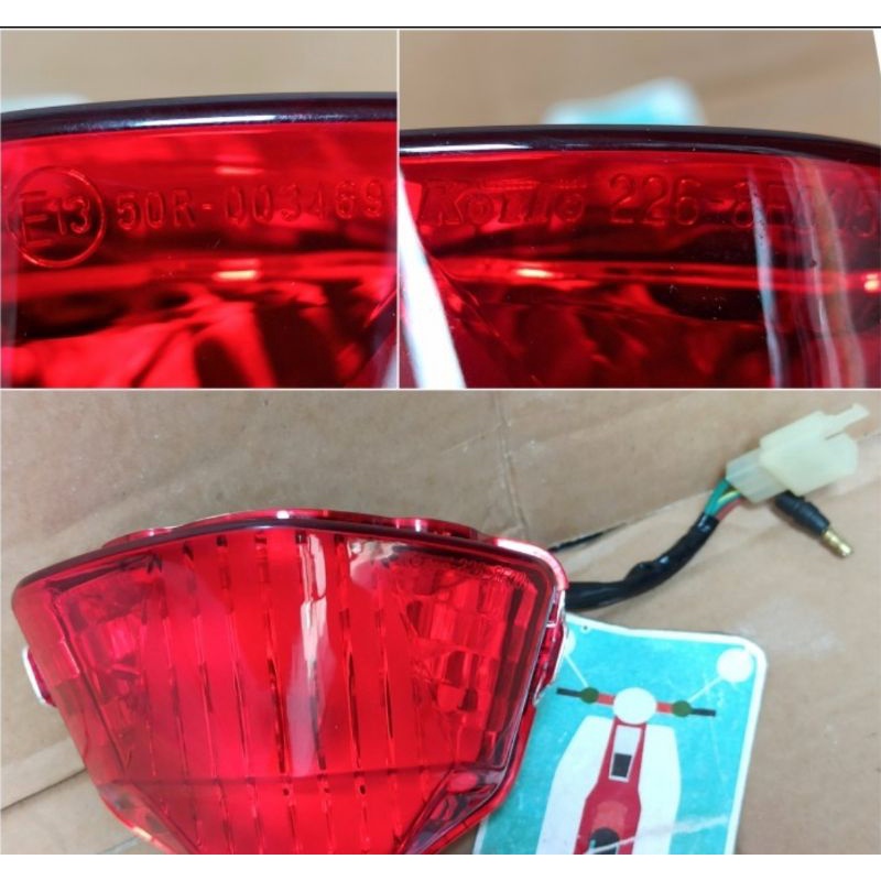 stoplamp lampu belakang mika honda crf 150 l ori original second seken bekas copotan