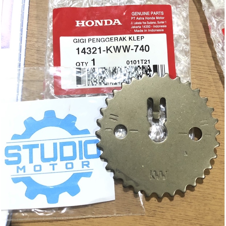 14321KWW740 Gir Gigi Timing Sentrik Besar Sprocket Cam 32T Blade Revo 110 2011 2012 Karbu Revo Fi