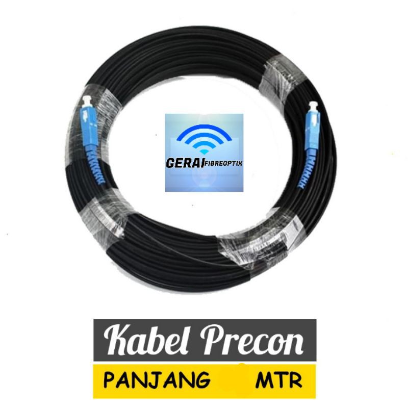 Kabel FO 75 Meter Precon Siap Pakai - FTTH Dropcore 1 Core Singlecore 3seling