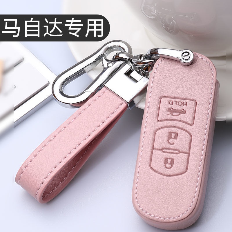 NEW high quality Leather Car Key Case Protection Cover For Mazda CX5 Mazda 3 2 6 5 CX3 RX8 BT50 323 CX8 CX30 RX7 626 CX7 NX5 CX9