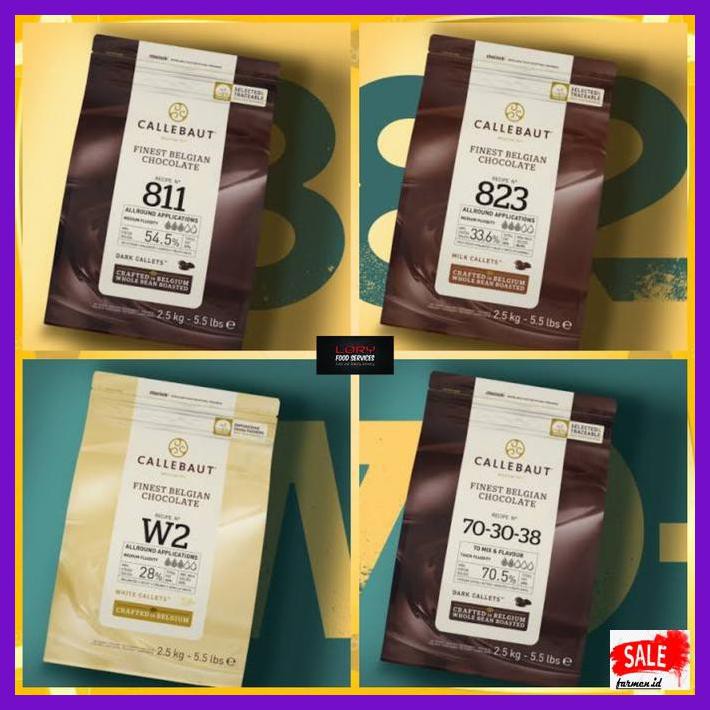 

SAKMACOKLAT- BEST SELLER! CALLEBAUT BELGIAN CHOCOLATE 100 GR - WHITE W2 -MAKANAN-MINUMAN.
