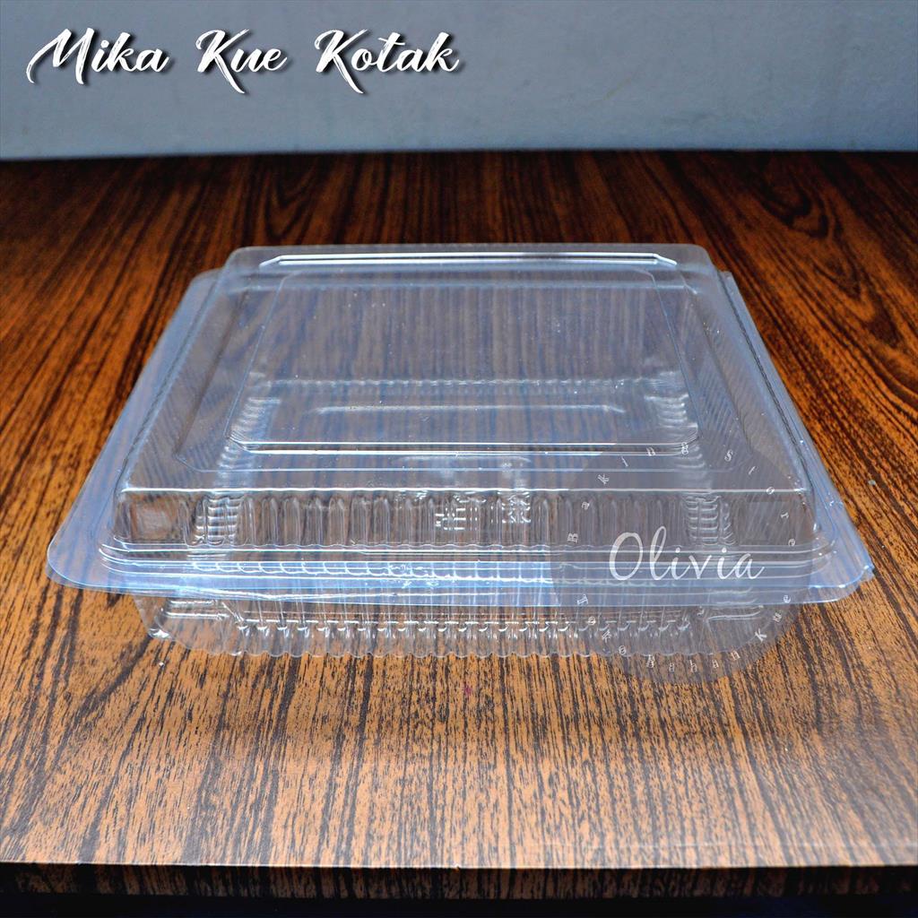 Jual Mika Kue Persegi Box Kue Plastik Kotak Mika Tart Bening Cm Shopee Indonesia