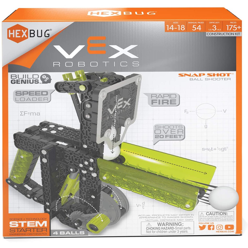 Hexbug Vex Robotics Snap Shot Ball Shooter Diy Construction Robot Ori Shopee Indonesia