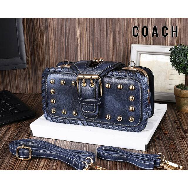 Tas Selempang Wanita Coach Slingbag Ada Tali Panjang Impor Fashion Berbagai Warna Grosir Murah Batam