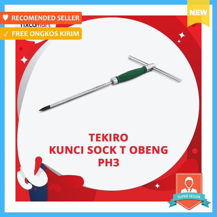 Kunci Sock T Obeng Ph3 / Tekiro Kunci T / Obeng Socket